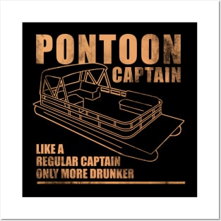 Pontoon captain regular Posters and Art